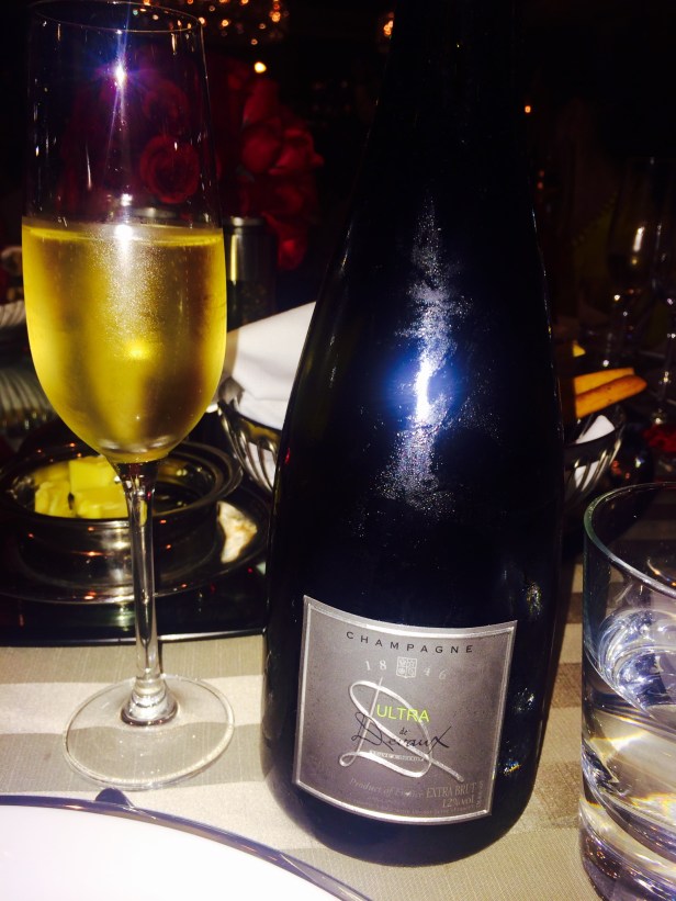 Devaux Ultra D : 60% Pinot Noir & 40% Chardonnay with dosage of 2g/l