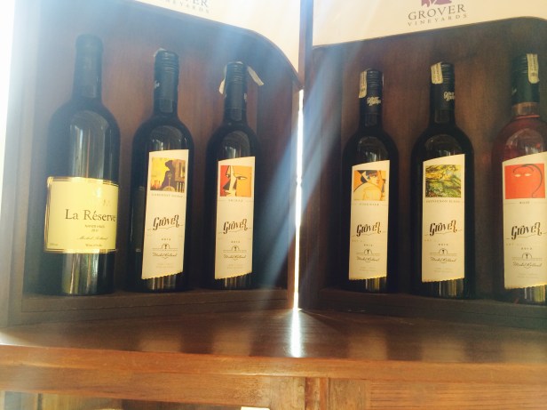 Various labels from Grover Zampa Vineyards