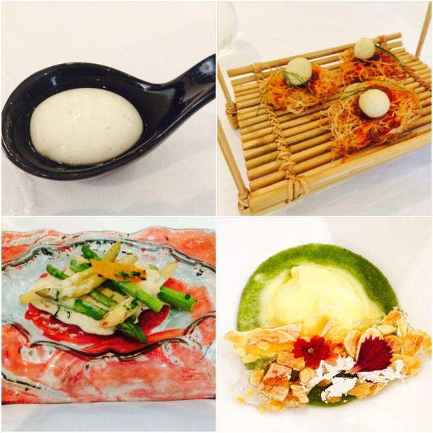 Signature dishes which India's most renowned Chef Gaggan Anand presented at the pop-up at ITC Maurya