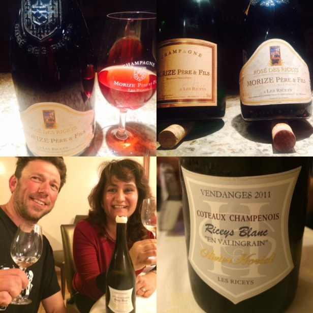 Enjoying Rose des Riceys and Coteaux Champenois with Olivier Horiot during the IWINETC tour of Les Riceys