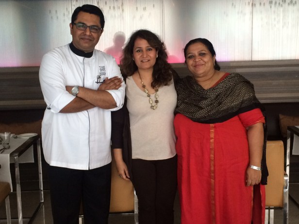 With Begum Abida Rasheed & Chef Abhishek Basu of The Park 