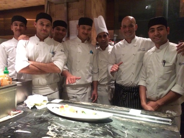 Chef Corey E. Asato with his team at Akira Back 