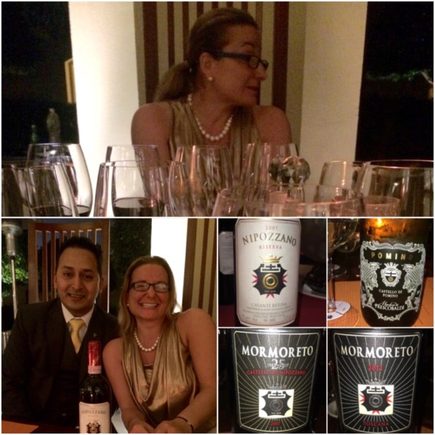 Erika Ribaldi, Area Manager Asia Pacific Marchesi Frescobaldi with Rakesh Awaghade, Resident Sommelier The Oberoi & Trident Gurgaon 