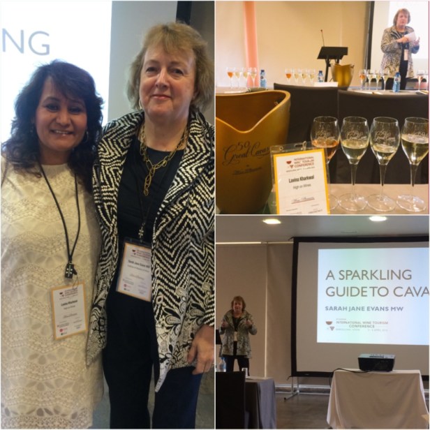 With Sarah Jane Evans MW attending her talk " A Sparkling Guide to Cava" & Official IWINETC Grand Cava Tasting
