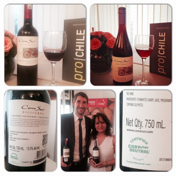 Enjoying Cono Sur Wines at Embassy of Chile New Delhi with Jose Tomas Gillet, Export Manager Asia Cono Sur