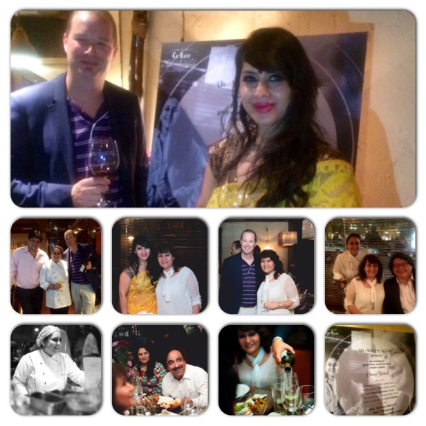 Un-Wined by La Cave at Gulati Spice Market with David Andrews Divisional Manager Asia Pacific Ste Michelle Wine Estates Madame La Cave Madhulika Bhattacharya, Sumit & Chiquita Gulati