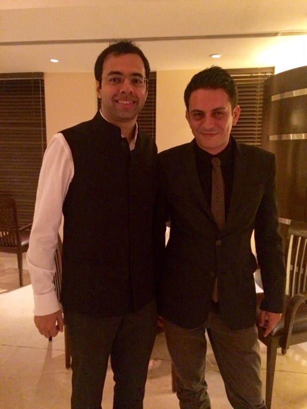 Ravi Gurnani, Director York Winery with Charles Donnadieu, Corporate Sommelier Lalit Group of Hotels
