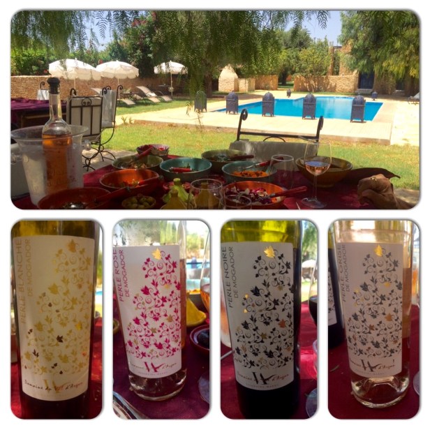 Our wine paired lunch at the restaurant at Val d'Argan Essaouira 