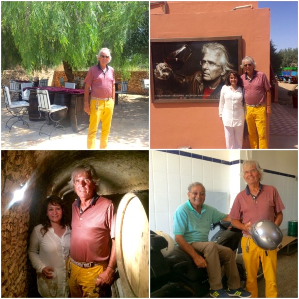 With Charles Melia, founder of Domaine du Val d'Argan & my father Dr Ishwar Singh at Val D'Argan 